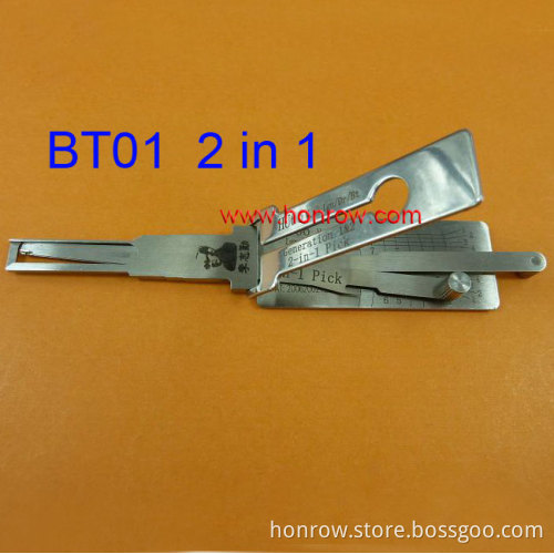 Original Lishi BT01 in 1 lock pick and decoder combination tool with best quality